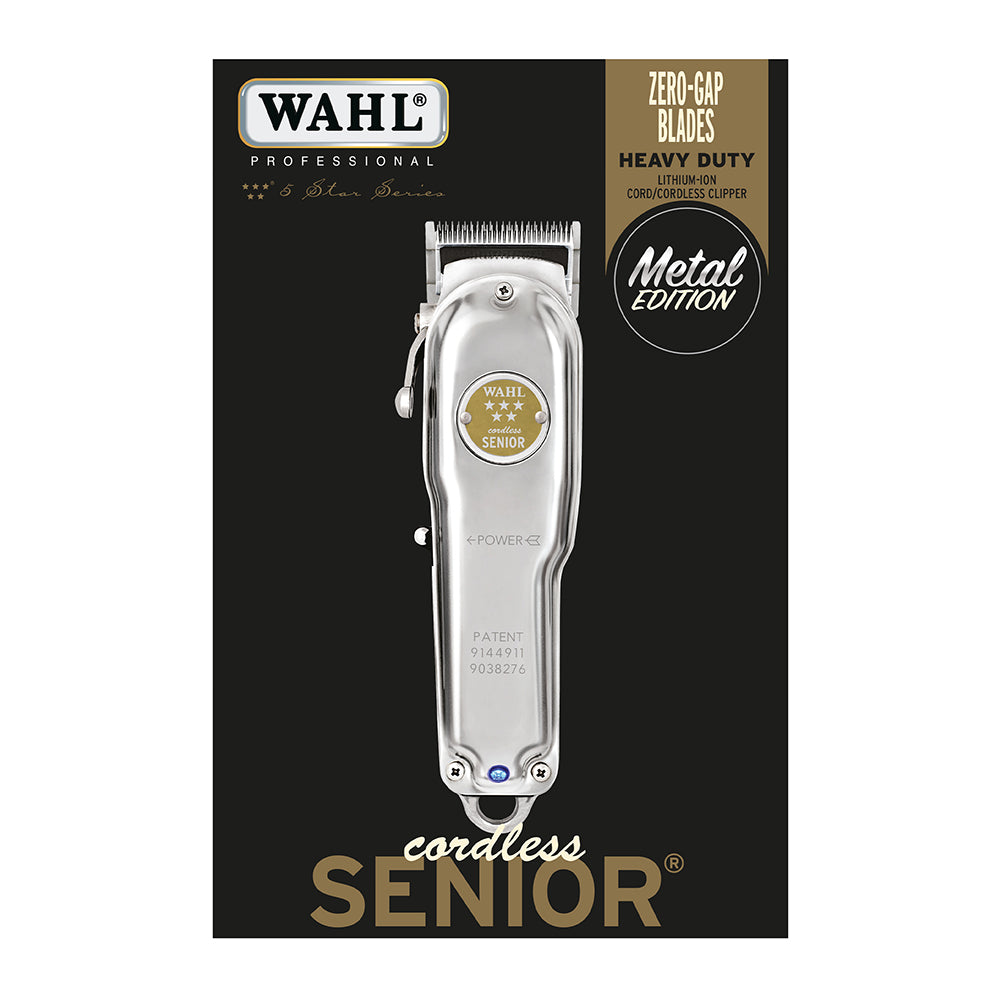 WAHL Senior Cordless Clipper - Metal Edition