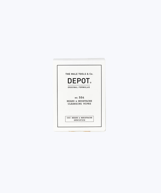 NO. 504 BEARD & MOUSTACHE CLEANSING WIPES